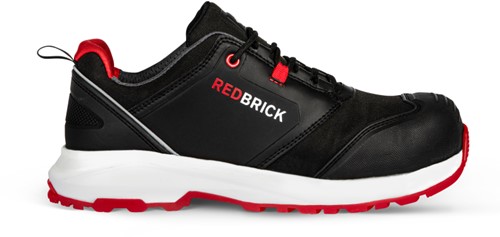 Redbrick Pulse Overnose Laag S3 + KN ESD 32323 - Zwart/Rood - 47