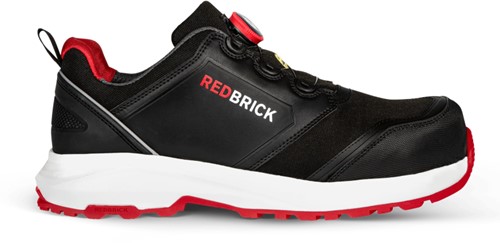 Redbrick Pulse Speed Lace Laag S3 32325 - Zwart/Rood - 46