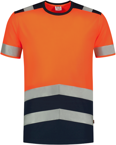 Tricorp 103006 T-shirt High Vis Bicolor - FluororangeInk M