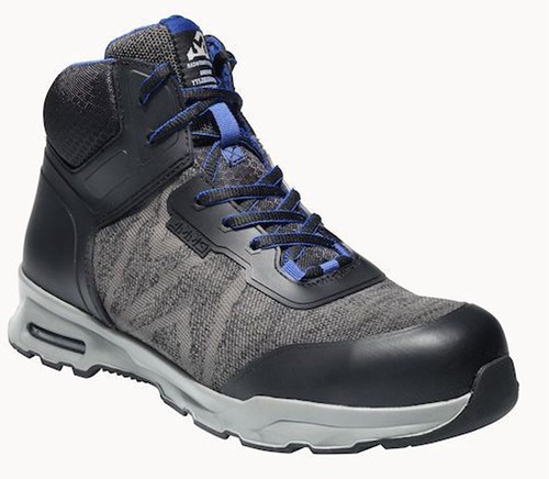 EMMA Hoge Werkschoen New York D S1P - Kleur: Grijs Zwart - Maat: 46 - OUTLET