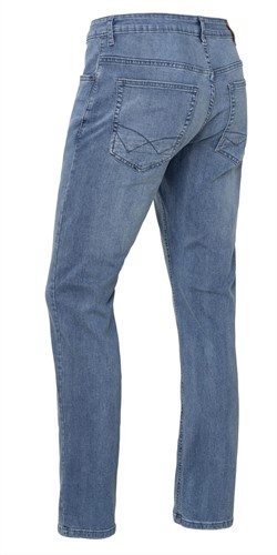 Brams Paris Danny men C91 pant mid blue stretch denim - Medium blue - L32W38