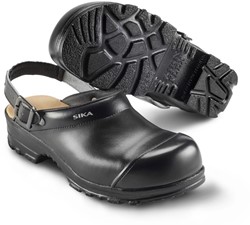Sika 8985 Flex LBS Klomp Open Hak met Strap SB - Zwart