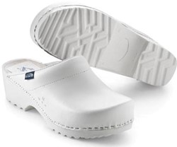 Sika 148 Klomp Traditionel Open Hak PU - Wit  