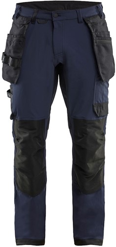 Blaklader 1720-1645 Werkbroek 4-weg Stretch - Donker marineblauw/Zwart 8699 - D100