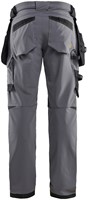 Blaklader 1720-1645 Werkbroek 4-weg Stretch - Medium Grijs/Zwart 9699 - D96-1