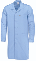 BP 1673-500 HACCP Lange jas  voor haar & hem - lichtblauw 