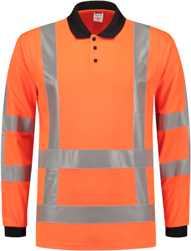 Tricorp 203005 Poloshirt RWS Birdseye Lange Mouw - Fluororange 5XL
