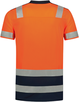 Tricorp 203007 Poloshirt High Vis Bicolor - FluororangeInk XXL-1