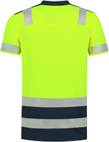 Tricorp 203007 Poloshirt High Vis Bicolor - FluoryellowInk XL-1