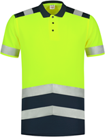 Tricorp 203007 Poloshirt High Vis Bicolor - FluoryellowInk XL