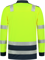 Tricorp 203008 Poloshirt High Vis Bicolor Lange Mouw - FluoryellowInk 3XL-1