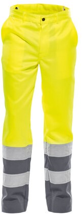 Basic Line Arvada Hoge zichtbaarheidsbroek (23027) - FLUOGEEL/CEMENTGRIJS - 64