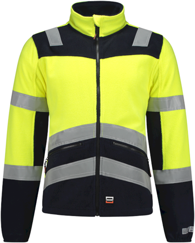 Tricorp 403013 Fleecejack Multinorm Bicolor - FluoryellowInk 4XL