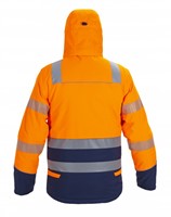 Hydrowear 021410Winterparka Brussel orange/navy - Fluor Oranje - Marine - 3XL-1