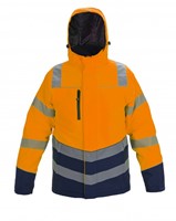 Hydrowear 021410Winterparka Brussel orange/navy - Fluor Oranje - Marine - 3XL