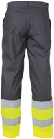 Basic Line Corona Hoge zichtbaarheidswerkbroek (10438) - CEMENTGRIJS/FLUOGEEL - 50-1