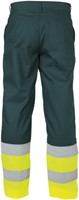 Basic Line Corona Hoge zichtbaarheidswerkbroek (10438) - GROEN/FLUO-GEEL - 68-1