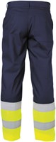Basic Line Corona Hoge zichtbaarheidswerkbroek (10438) - MARINEBLAUW/FLUOGEEL - 68-1