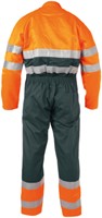 Basic Line Limoges Hoge zichtbaarheidsoverall (10437) - GROEN/FLUO-ORANJE - M-1