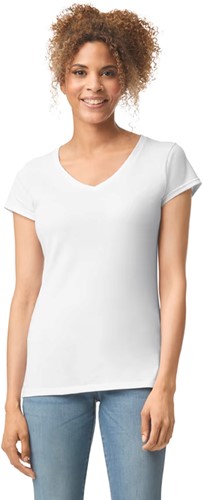 Gildan GI64V00L Softstyle Fitted Ladies' V-neck T-shirt