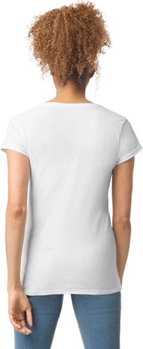 Gildan GI64V00L Softstyle Fitted Ladies' V-neck T-shirt-2