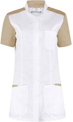 Haen High Line damesjasje Terra met tricot - Wit met khaki contrast 2XL