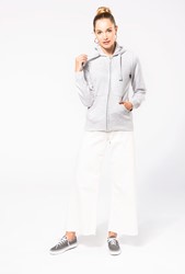 Kariban K464 Damessweater met rits en capuchon