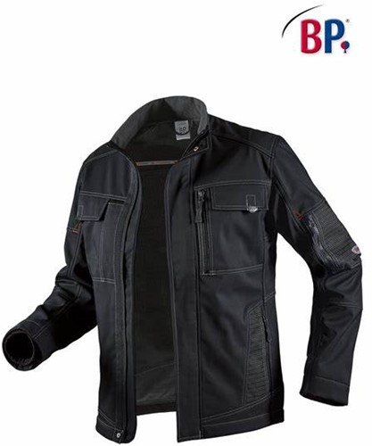 BP 1874-572 BP® Softshell werkjack - zwart M  - OUTLET
