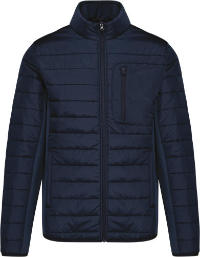 Kariban K6171 - Herenjasje in twee stoffen - Mid Navy / Midnight Navy Heather - XS