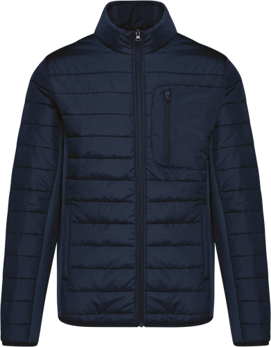 Kariban K6171 - Herenjasje in twee stoffen - Mid Navy / Midnight Navy Heather - XXL