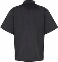 Premier PR664 Studded Front Short Sleeve Chef's Jacket - Black L-1