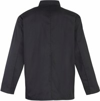 Premier PR665 Long Sleeve Press Stud Chef's Jacket - Black XS-2