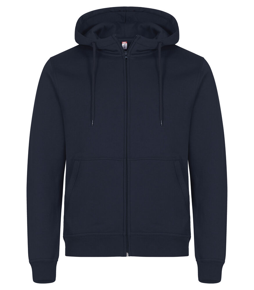 [0201034-580-3] Clique Miami hoody fz 260 g/m2 (XS, dark navy)