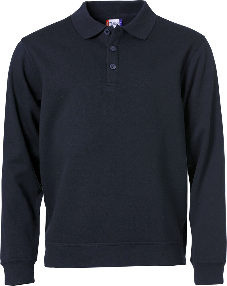 [021032-580-3] Clique Basic Polo Sweater (XS, dark navy)