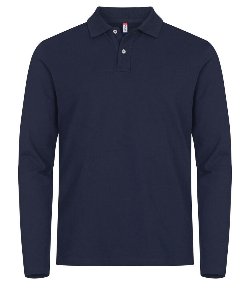 Clique Stretch premium LM herenpolo