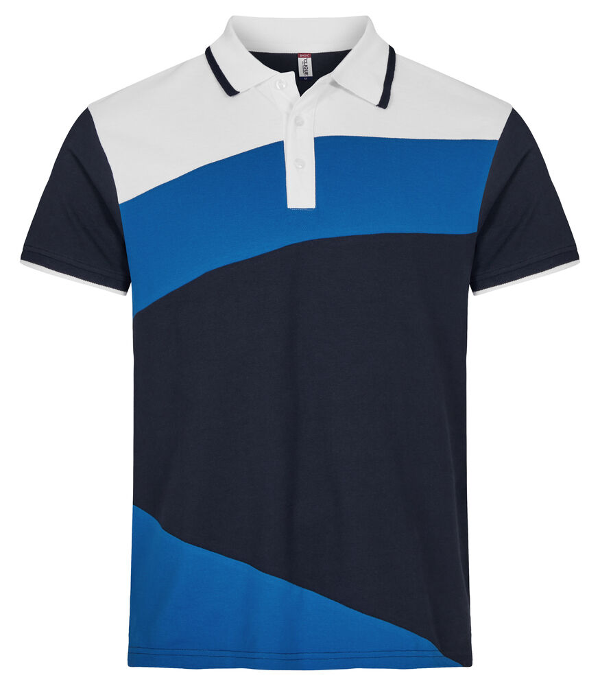 [028274-580-3] Clique Conrad contrast polo (XS, dark navy)