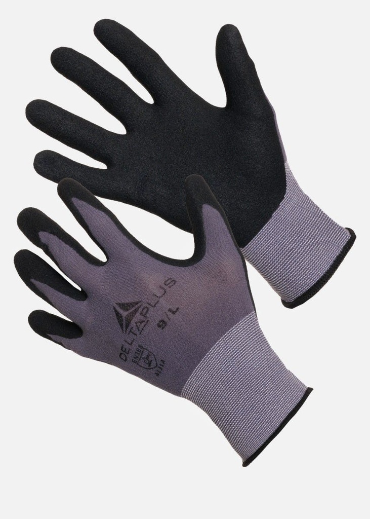 Delta Plus VE726 GEBREIDE HANDSCHOEN VAN POLYAMIDE SPANDEX - PALM VAN NITRIL/PU