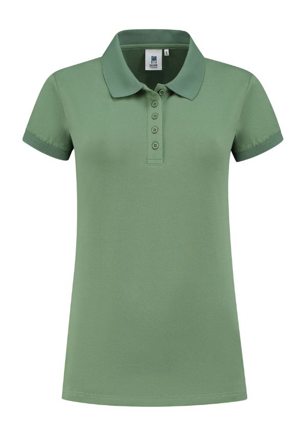 Lemons & Soda Polo Basic Cot/Elast SS voor haar