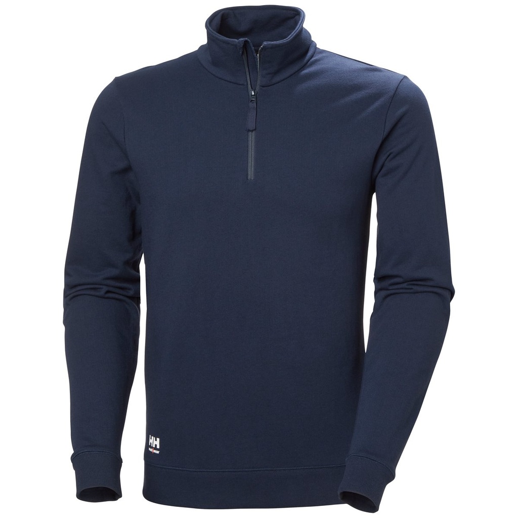 [7040058562214] Helly Hansen 79210 MANCHESTER HALF ZIP SWEATSHIRT (NAVY - 591 (591), XS)