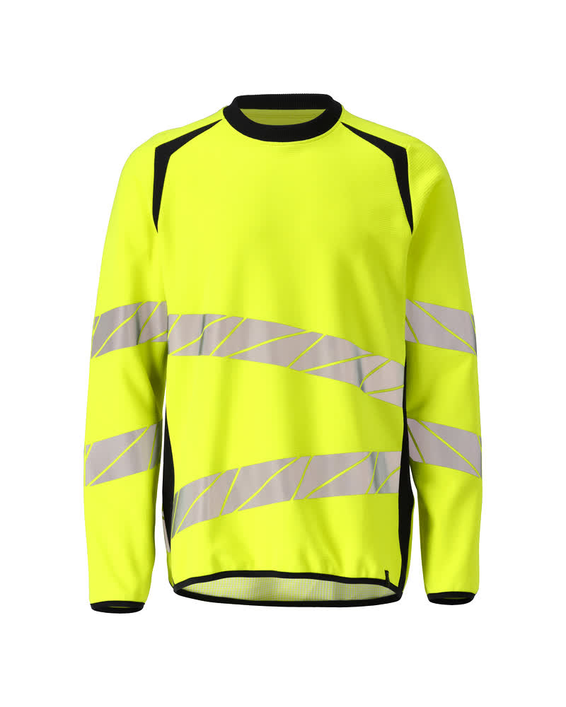 [19084-781-17010-S  ONE] MASCOT 19084 Sweatshirt (hi-vis geel/donkermarine (17010), S ONE)