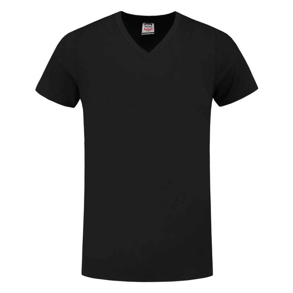[8718326052963] Tricorp 101005 T-shirt V Hals Fitted (Black, XS)