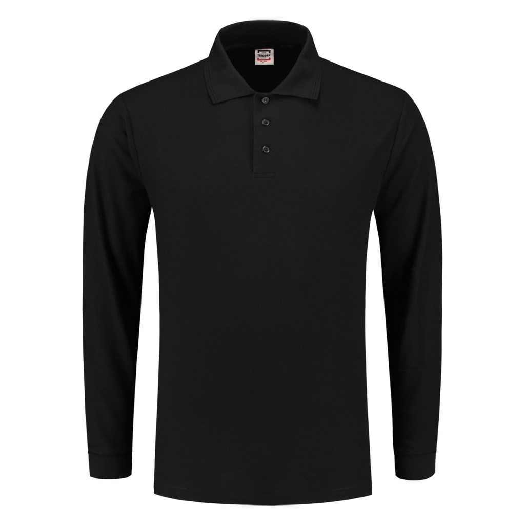 [8718326038516] Tricorp 201009 Poloshirt Lange Mouw (Black, XS)