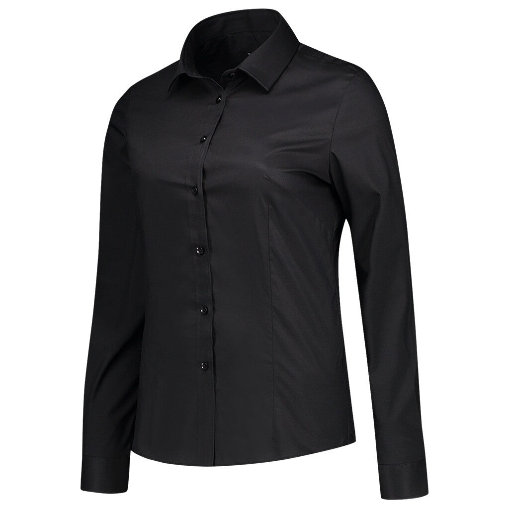 [8718326108578] Tricorp 705015 Blouse Stretch (Black, 32)