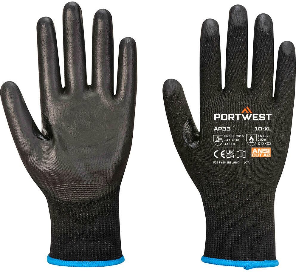 [AP33K8RL] Portwest AP33 LR15 PU Touchscreen Glove (Pk12)