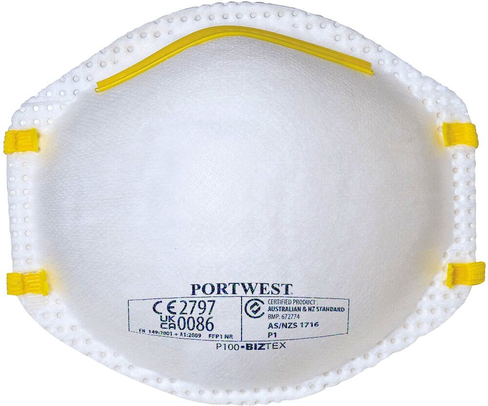 [P100WHR] Portwest P100 FFP1 Respirator (Pk20)