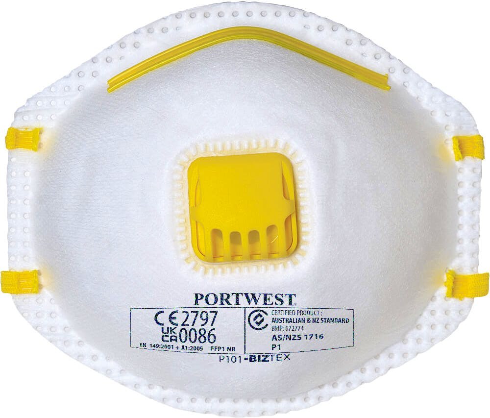 [P101WHR] Portwest P101 FFP1 Valved Respirator (Pk10)