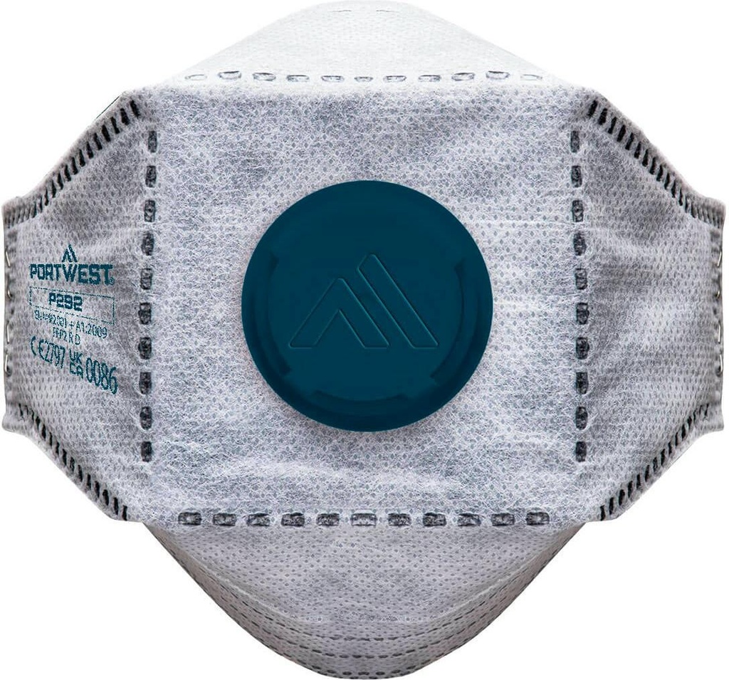 [P292WHR] Portwest P292 EAGLE FFP2 Valved Carbon Fold Flat Respirator (Pk10)