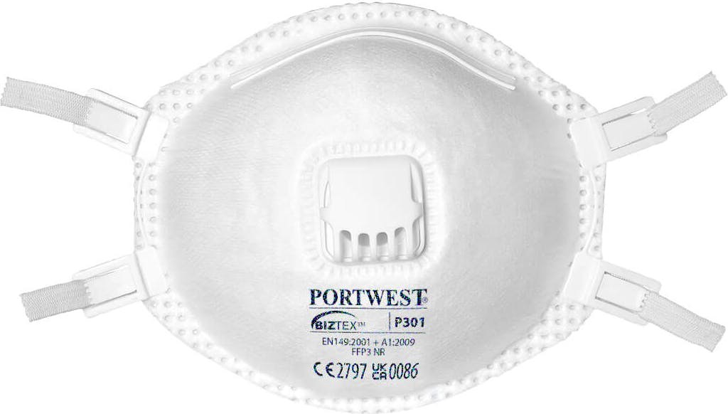 [P301WHR] Portwest P301 FFP3 Valved Respirator (Pk10)