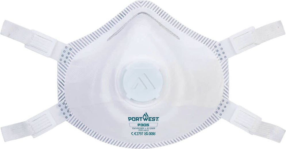 [P305WHR] Portwest P305 FFP3 Premium Dolomite Respirator (Pk5)