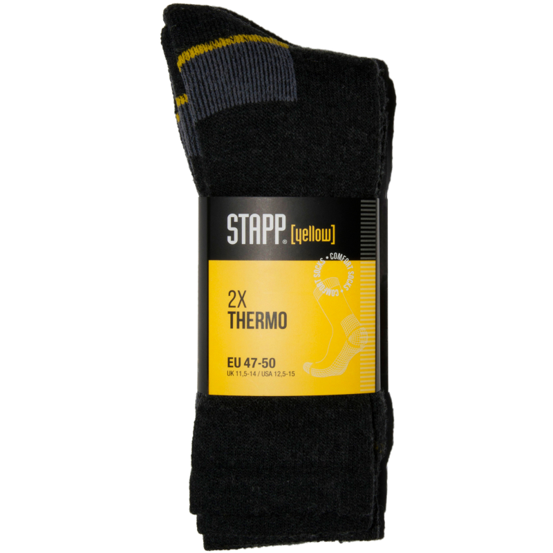 [168347] Stapp Yellow Thermo 2-Pack Sokken 4420 (42)